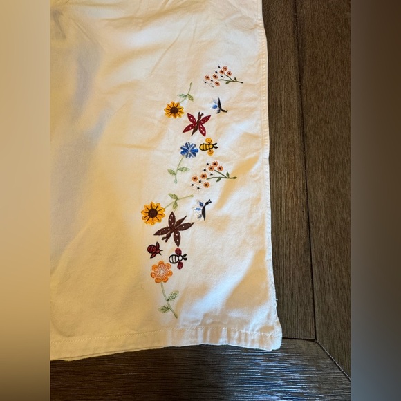 - AGAPO DENIM Vintage 90s Bib Capri Jean Overalls - Picture 10 of 14